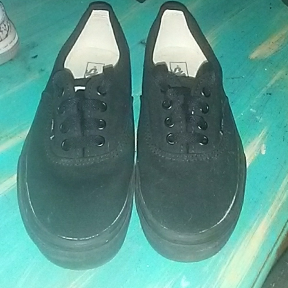 Black Vans Black Soles Classic Style Unisex Youth